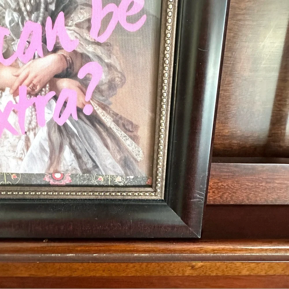 Why Be Basic When You Can Be Extra Baroque Woman Canvas Print Framed Wall Art
